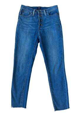 J CREW High Rise Denim Skinny Jeans Size 28